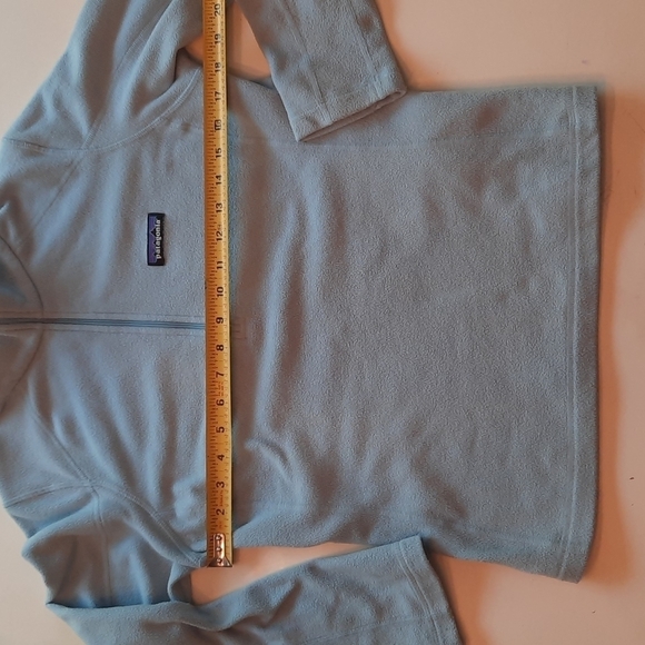 Patagonia light blue extra small lightweight fleece quarter zip pullover - Picture 10 of 10